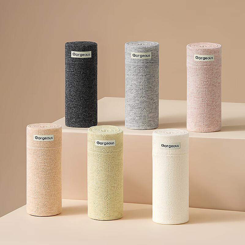 Urban Beauty Women's 9A Antibacterial 100% Cotton Seamless Mid-Rise Briefs (6-Pack)