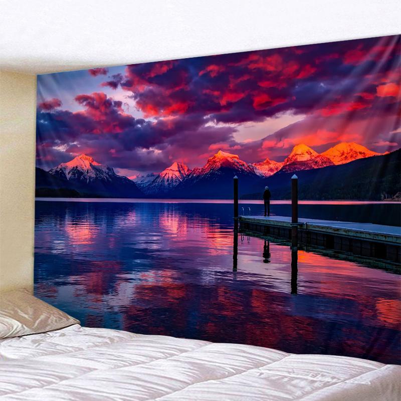 Волшебный лесной замок, гобелен, гобелен со сказкой, приключением, фэнтези, настенный гобелен в стиле хиппи, украшение для детской комнаты и спальни