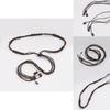 Bohemian Rope Waist Band With Wooden Beads Handmade Tie For Retro Casual Outfits