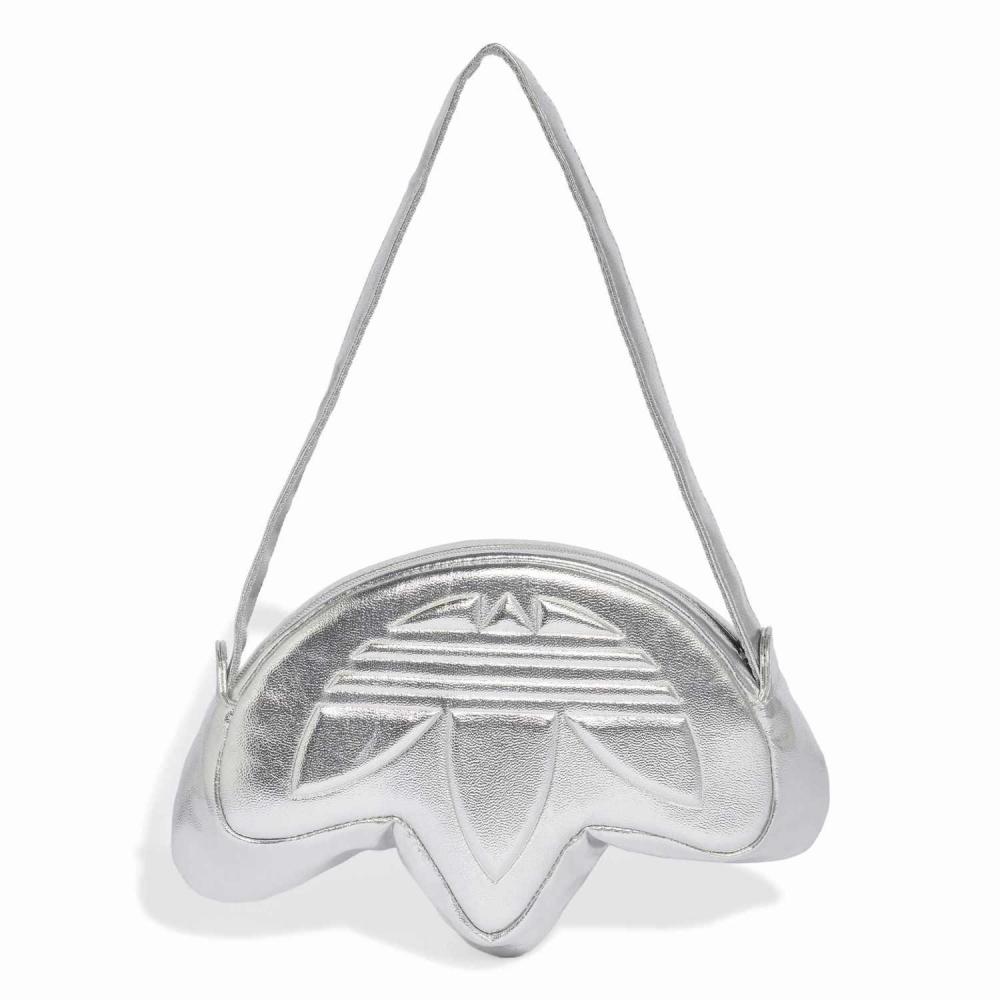 adidas Сумка U Trefoil Metallic из искусственной кожи Серебристый Kr1604
