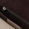 Emporio Armani Letter Logo Flap Design Cow Split Leather Shoulder Bag Women shoulder bag Gray-Brown EW002806AF17655U6192