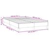 Bed Frame without Mattress Dark Blue 120 x 190 cm Velvet