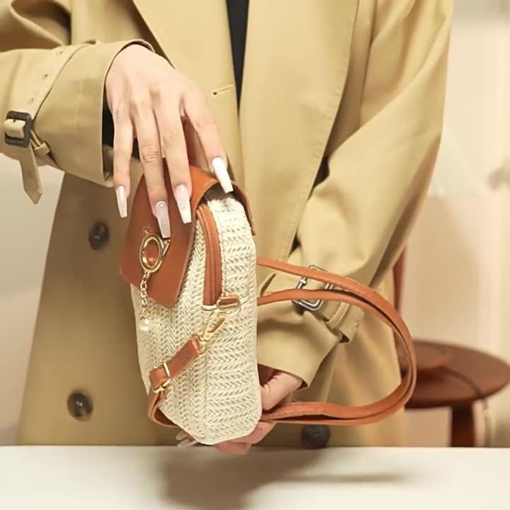 Нишевая женская мини-сумка кроссбоди для телефона - трендовая сумка через плечо 2025