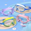 Big Frame Kids Swimming Goggles Silicone Anti Fog Swimming Glasses with Earplugs Wide Vision No Leaking Adult Swim Goggles