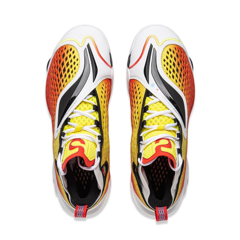 Баскетбольные кроссовки Li Ning BadFive 5 Мужские Средняя высота Желтый Белый Красный ABFV025-8