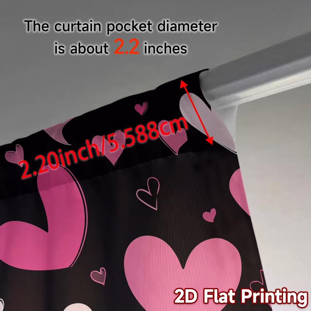 2D плоская печать JIT 2 шт. Шторы (Без Рода) Шторы 'Сердцебиение' Модные Современные Занавески Универсальная Ткань Занавески Все