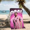 Пляжное полотенце с узором Inter Miami CF - мягкое, впитывающее, можно стирать в машине, легкое и современное, для плавания, незаменимое в путешествии