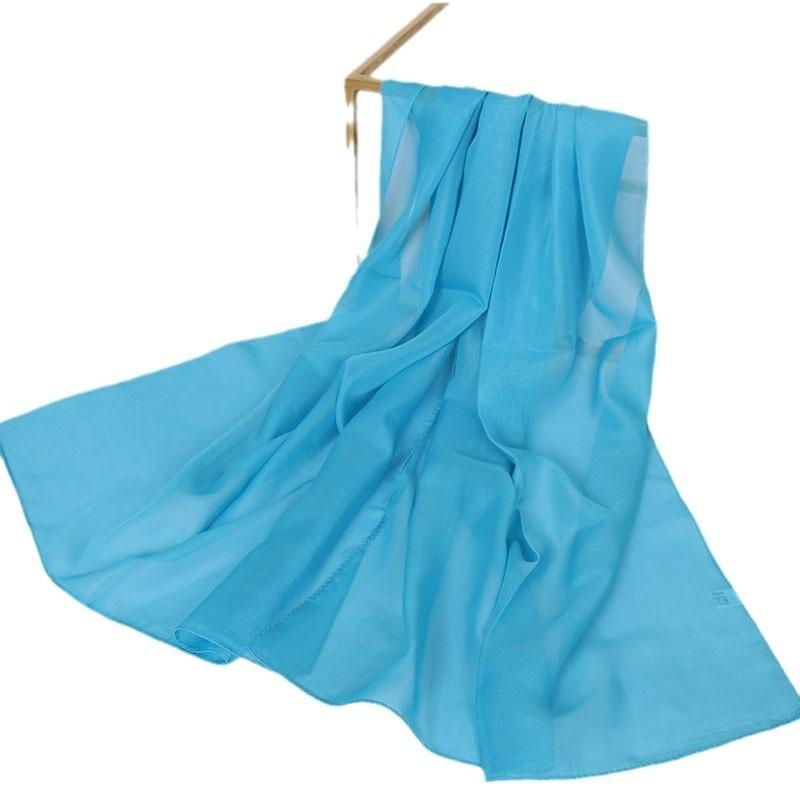 Китайский красный однотонный шифоновый маленький шелковый платок женский маленький подарок, тонкий большой красный подарок на День защиты детей