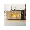 Buffet LED, Meuble de salle à manger original en bois MDF avec commande Bluetooth Meuble de salle à manger LED