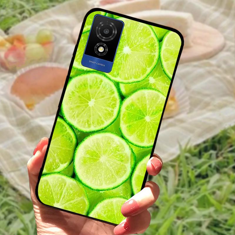 For TCL 501 Case Cover For TCL501 Silicone Soft Marble Black Bumper Funda Coque for TCL 501 T433D Full Protective 2024