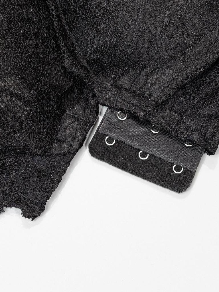 Кружевной бюстгальтер для кормления Shein с застежкой спереди - Поддерживающий, Фиксированные чашки, Собирающий дизайн