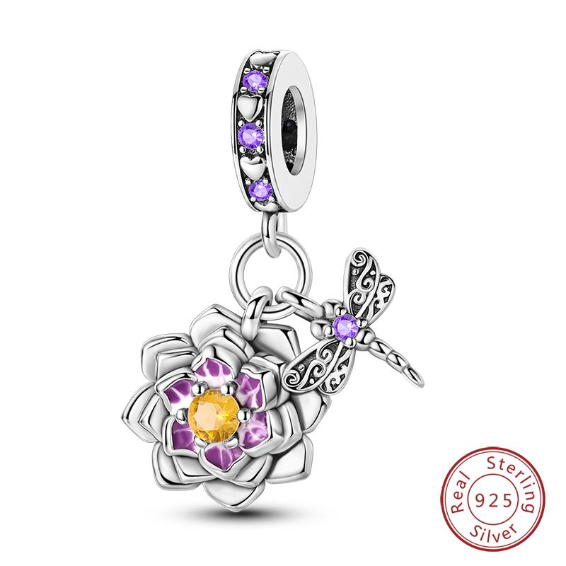 Fit Qikaola Original Bracelet Copper Flower Bird Series Charms Beads For Women Fashion Diy Jewelry Gifts Making