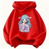 Fashion Japanese Style Anime Girl Design Children's Hoodie Sweatshirt Cute Harajuku Hoody for Boys Girls Autumn Casual Hoodies