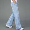 Мужские расклешенные джинсы, расклешенные свободные брюки с высокой талией, мужские дизайнерские классические джинсовые джинсы