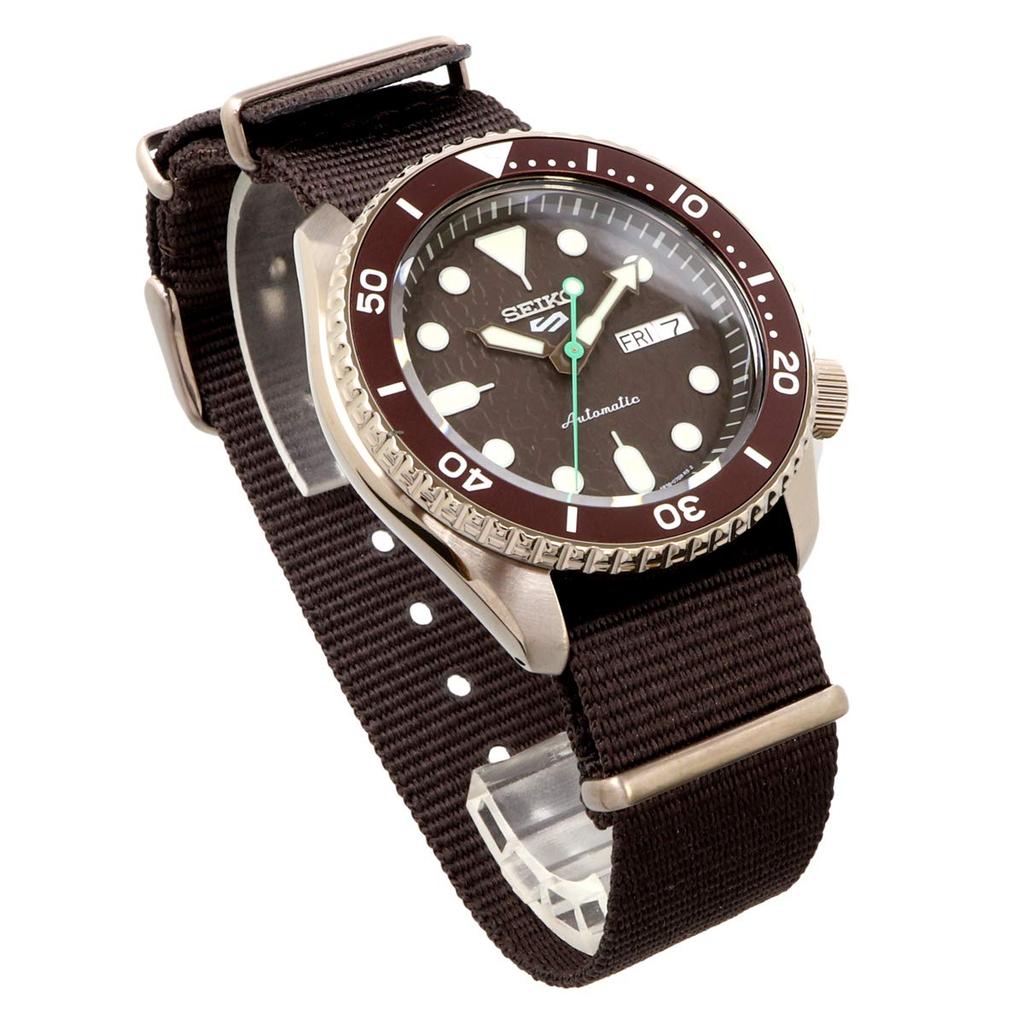 Seiko 5 SPORTS Автоматические Механические Ограниченная Серия Мужские Часы SEIKO FIVE SPORTS SRPD85 Коричневые
