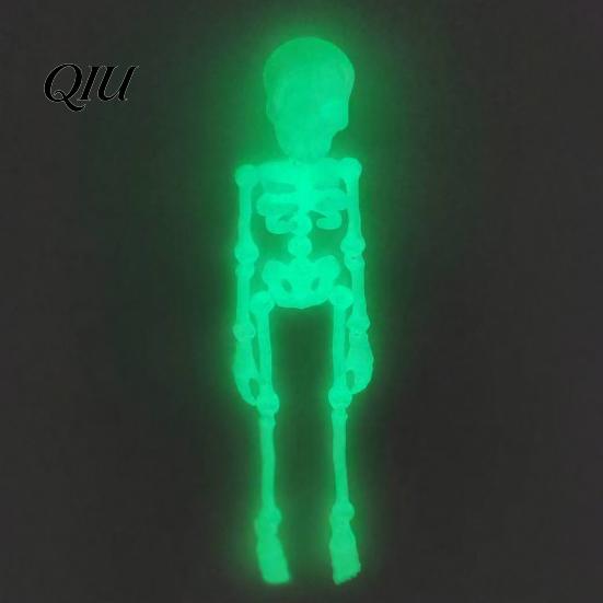 3D Printed Skeleton Magnet Refrigerator Magnet, Poseable Figurine with Toy Movable Joints Joints, Halloween Gothic Fridge Decoration
