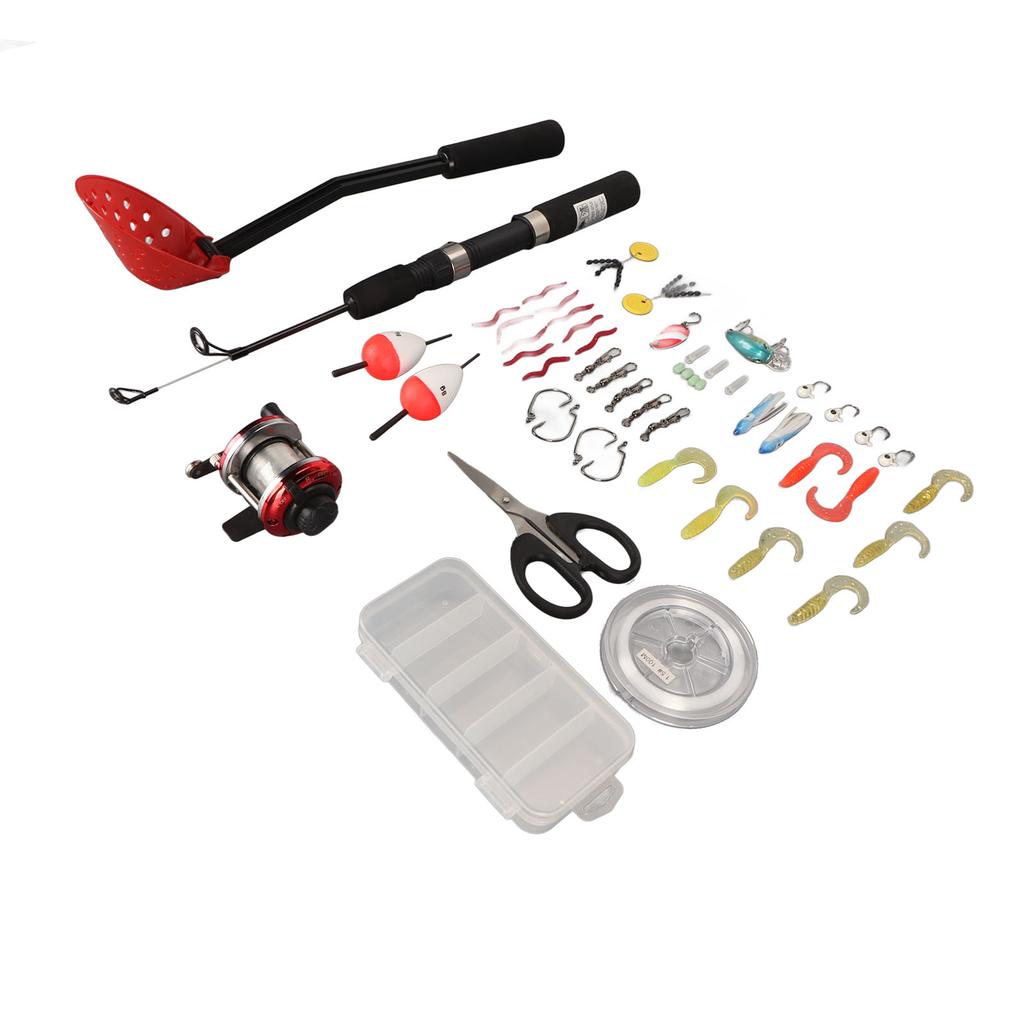 50 см удочка для подледной рыбалки катушка блесна блесна полные комплекты с рыболовной сумкой снаряжение для подледной рыбалки