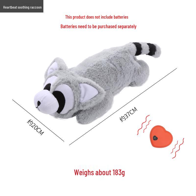 Plush Heartbeat Dog Toy for Anxiety and Sleep Aid