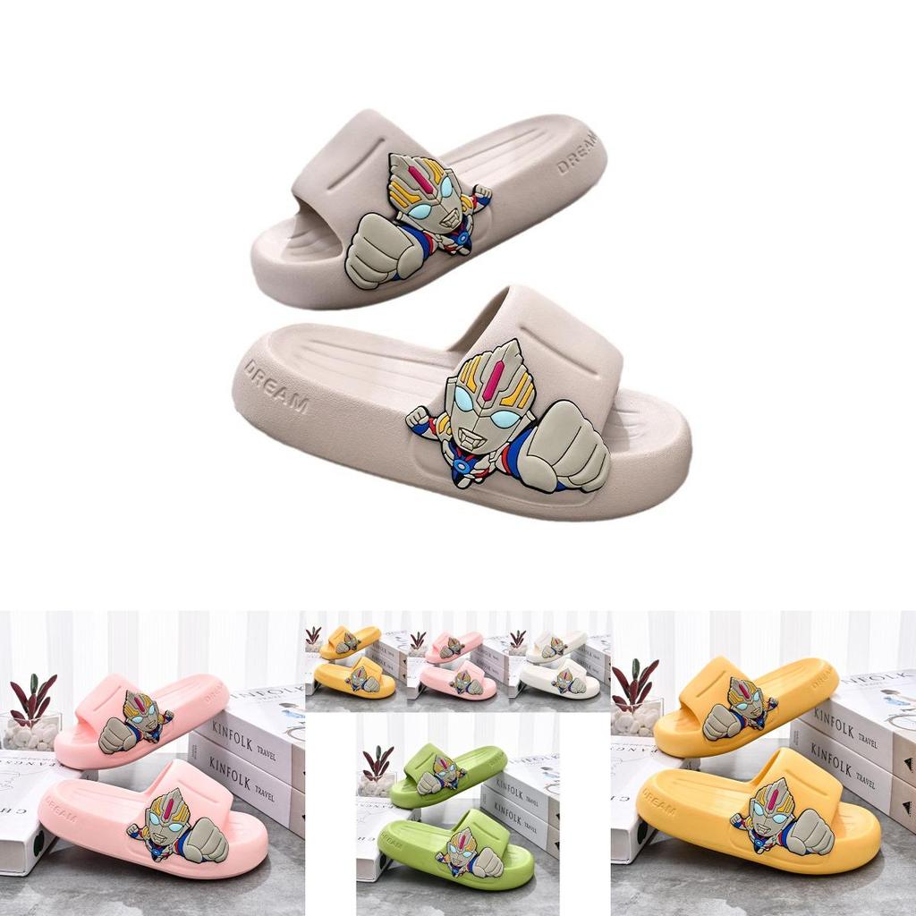 Детские летние тапочки Милый мультяшный дизайн Нескользящие Мягкие ЭВА Домашние тапочки Различные цвета
