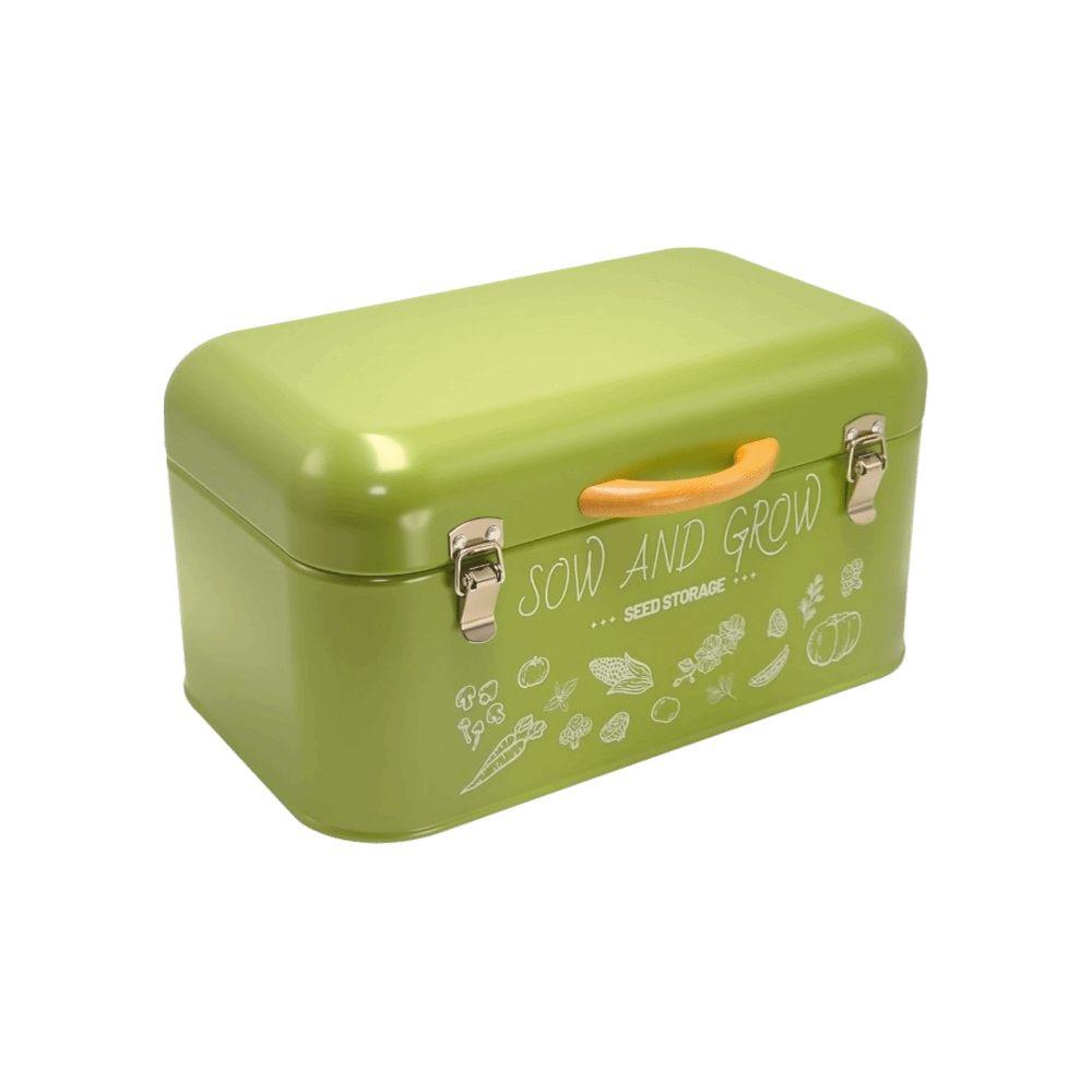 Metal Seed Storage Box Waterproof Storage Container Nordic Style Sorting Box  Outdoor Gardening