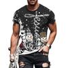 Funny Christmas T-Shirts for Men Summer Fashion Men's Clothing O-Neck Short Sleeve 3D Print Men T-Shirt Vintage Street T-Shirt