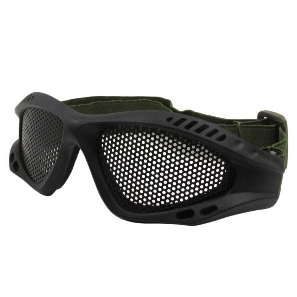 Metal Mesh Protective Eyewear Eye Protection Safety Hiking Glasses Sand proof Adjustable Protective Glasses Hiking