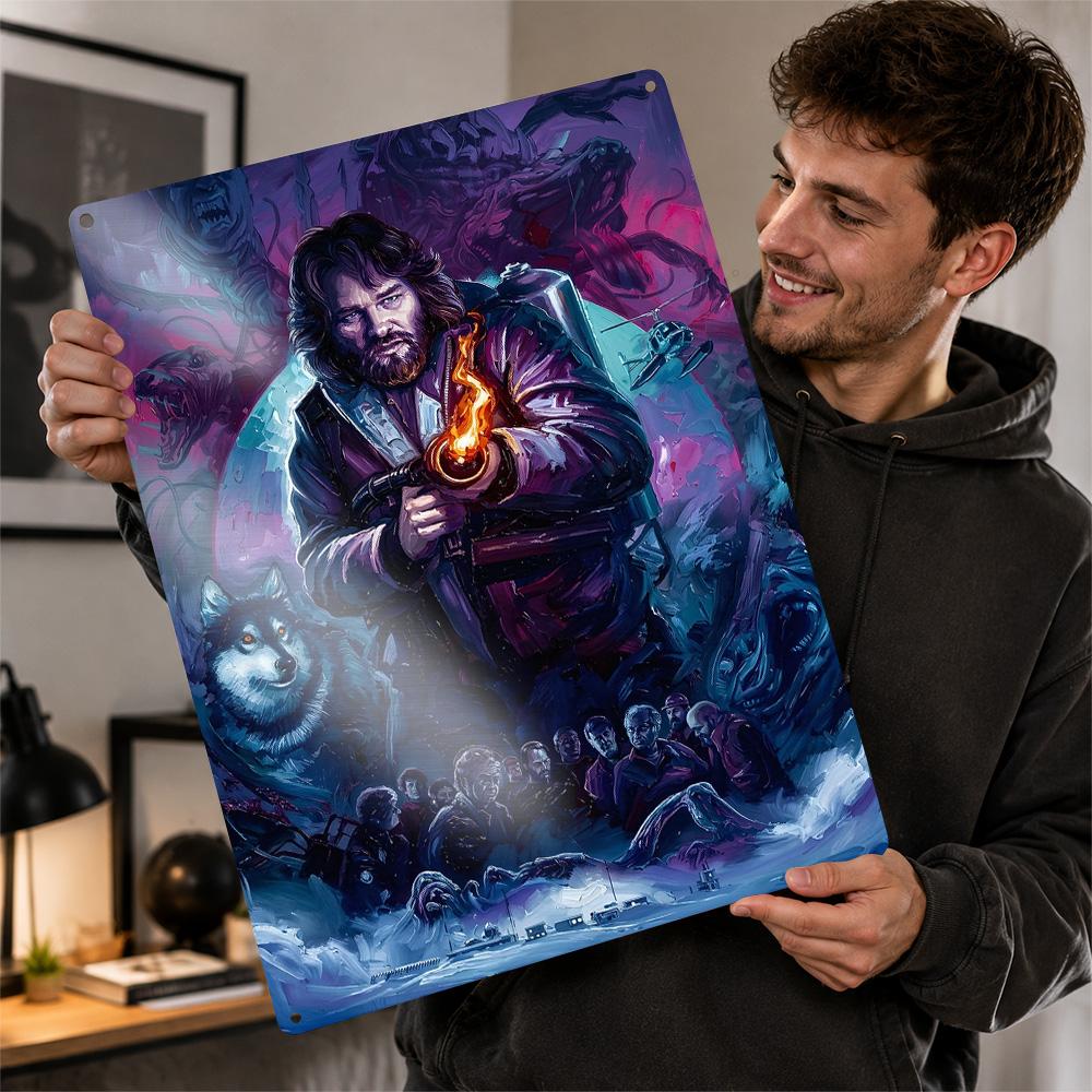 The Thing Movie Art Metal Poster Perfect Gift for Fans Lovers Customized Wall Art Metal Sign for Bedroom Decoration Room Stuff
