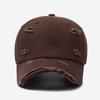 Broken Hole Baseball Cap Hip-hop Washed Cotton Baseball Hats  For Man Women Outdoor Sports