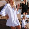 Chiffon Shirt-Style Cardigan: Beach Cover-Up & Sun Protection Outerwear