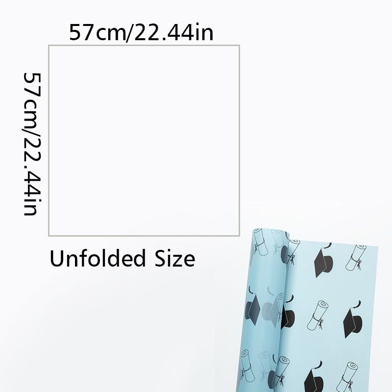 5/10 шт. Бумага для букета в виде шляпы доктора, подарочная упаковка, подарочная бумага для цветов, перламутровая пленка 57x57 см