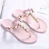 Women Beach Sandals Crystal Jelly Flip Flops Women's Fashion Outside Summer Flat Bottom Slippers Ladies Shoes