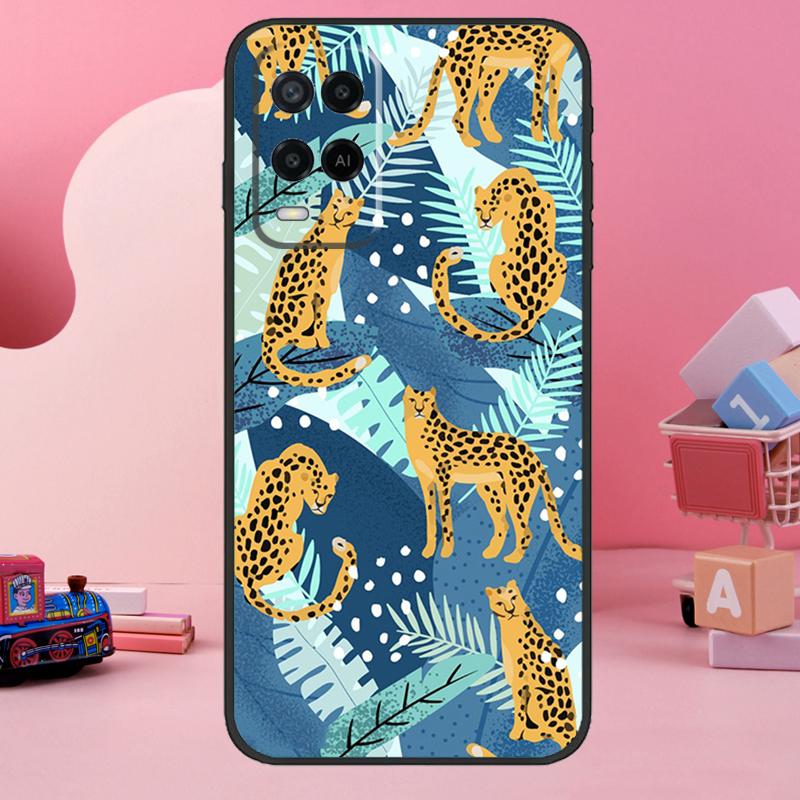 Classic Leopard Tiger Case For Oppo A98 A78 A18 A38 A58 A60 A80 A40 A77 A57 A17 A74 A54 A94 A96 A76 A16 A15 A5 Pro