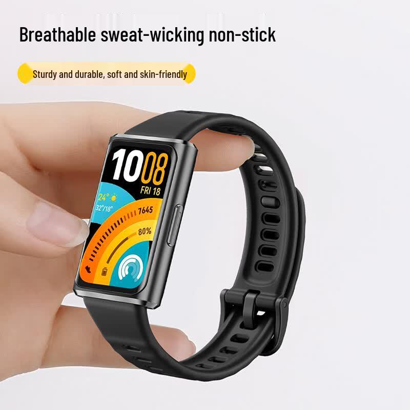 Спортивный силиконовый ремешок Huawei Band 11/11 Pro с микро-волнами