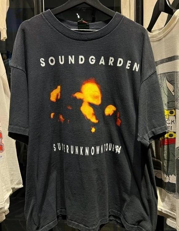 Soudgarden Super Unknown Tour Черная футболка унисекс с коротким рукавом S5XL Унисекс футболка