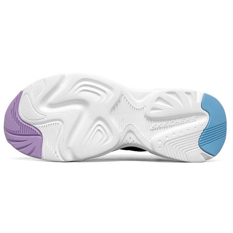 Skechers Кроссовки Stamina Airy Wing Сетчатая Синтетическая Кожа Модные Универсальные Низкие Папины Кроссовки Женская Кроссовка Черный Синий 896003-BKMT