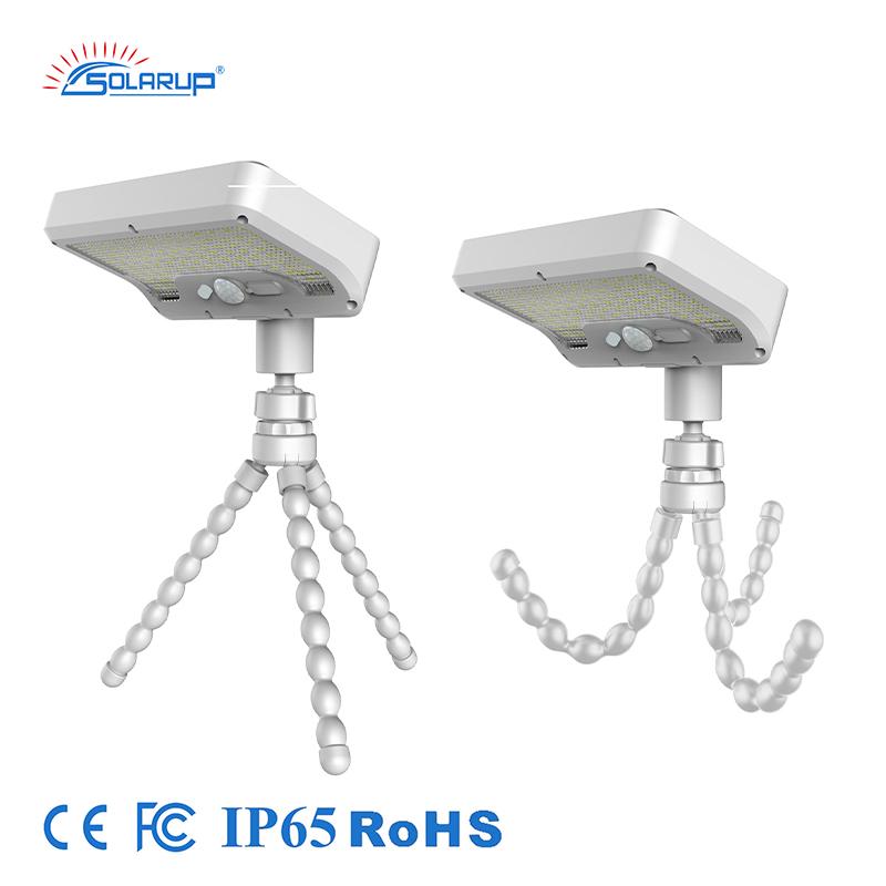 Solarup Portable Solar LED DC Outdoor Security Bendable Octopus Legs Non-drill Wrap-around Design Motion Sensor Water-Resistant