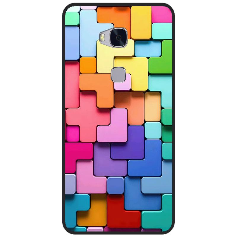 Чехол для Huawei Honor 5X, Мягкий ТПУ, Мультяшная Задняя Крышка, Силиконовый Чехол для Honor 5 X KIW-L21 L22, Чехол для Телефона Honor 5x, Coque