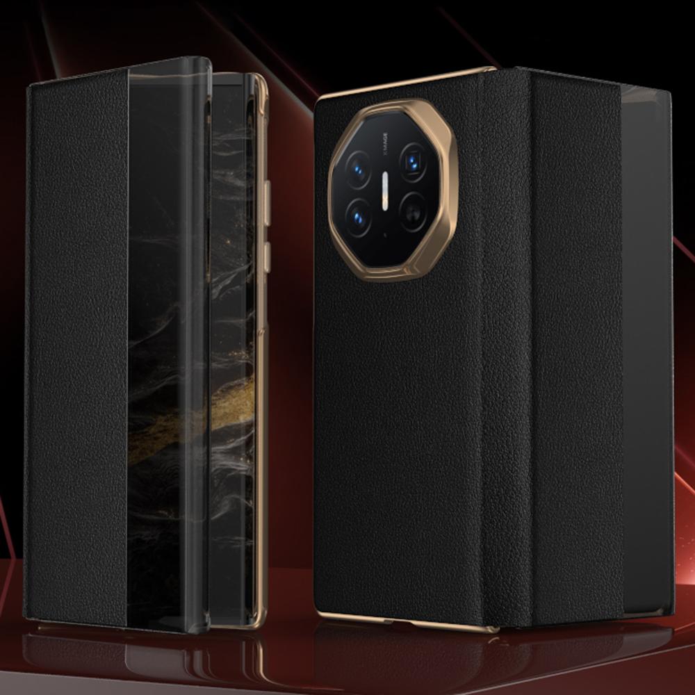 Для Huawei Mate XT Ultimate Case Чехол с окошком просмотра из ПУ кожи+ПК