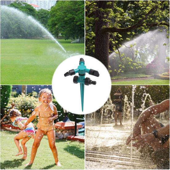 Вращающийся на 360 градусов разбрызгиватель для газонов с колышком. Простая сборка. Настраиваемая зона распыления. Автоматический разбрызгиватель воды.