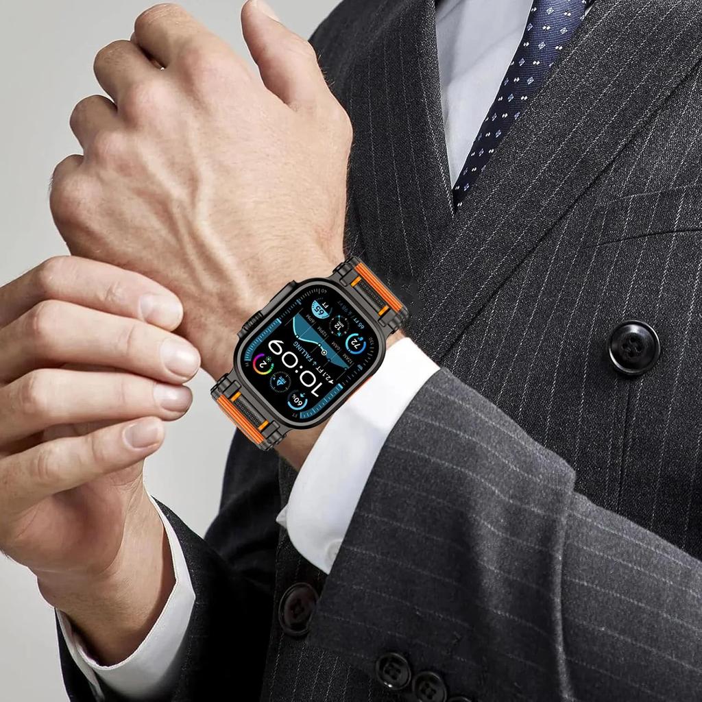 Ремешок-ролик для Apple Watch Ultra 2 49 мм 44 мм 45 мм 42 мм 46 мм Нейлоновый ремешок-петля для iWatch Series 10 9 8 7 6 4 SE Correas