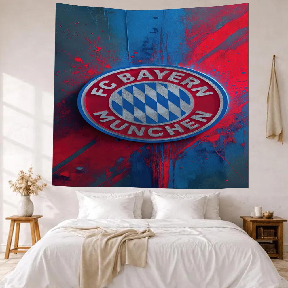 Fc Bayern Munich Wall Decor Tapestry Art For Pet Memorial Birthdaywedding Party Backdrop Family Gift