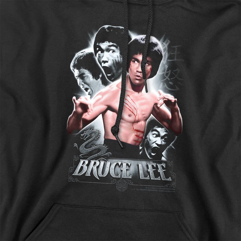 Bruce Lee Unisex Adult Inner Fury Hoodie