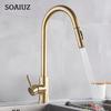 Pull Out Kitchen Faucets 360 Rotation Kitchen Mixer Tap Single Lever Mixer Tap Kitchen Sink Cold Hot Water Tap