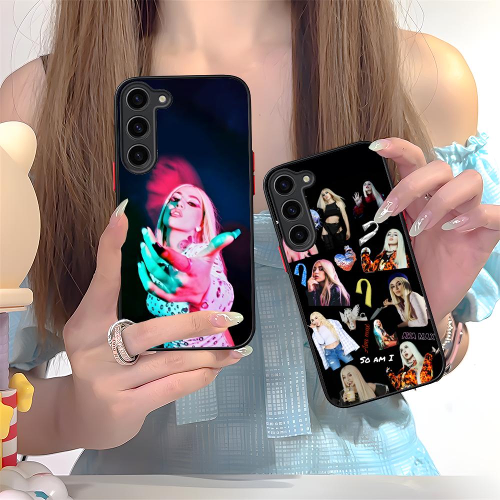 Модный силиконовый чехол для мобильного телефона Ava Max для Samsung Galaxy S26 S25 S24 S23 S22 S21 Plus FE Ultra Цветная крышка