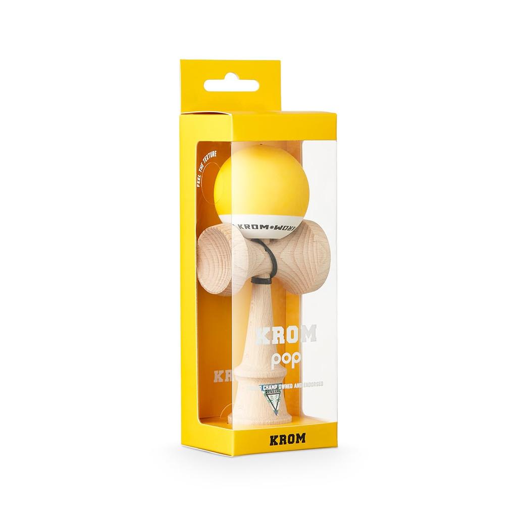 KROM Kendama KROM POP Chrome Pop 16cm Yellow
