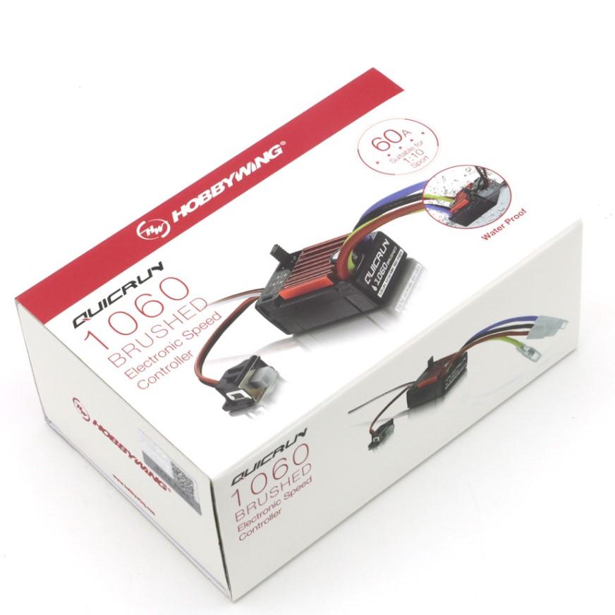 Original HobbyWing QuicRun 1060 60A Brushed Electronic Speed Controller ESC For 1:10 RC Car Waterproof