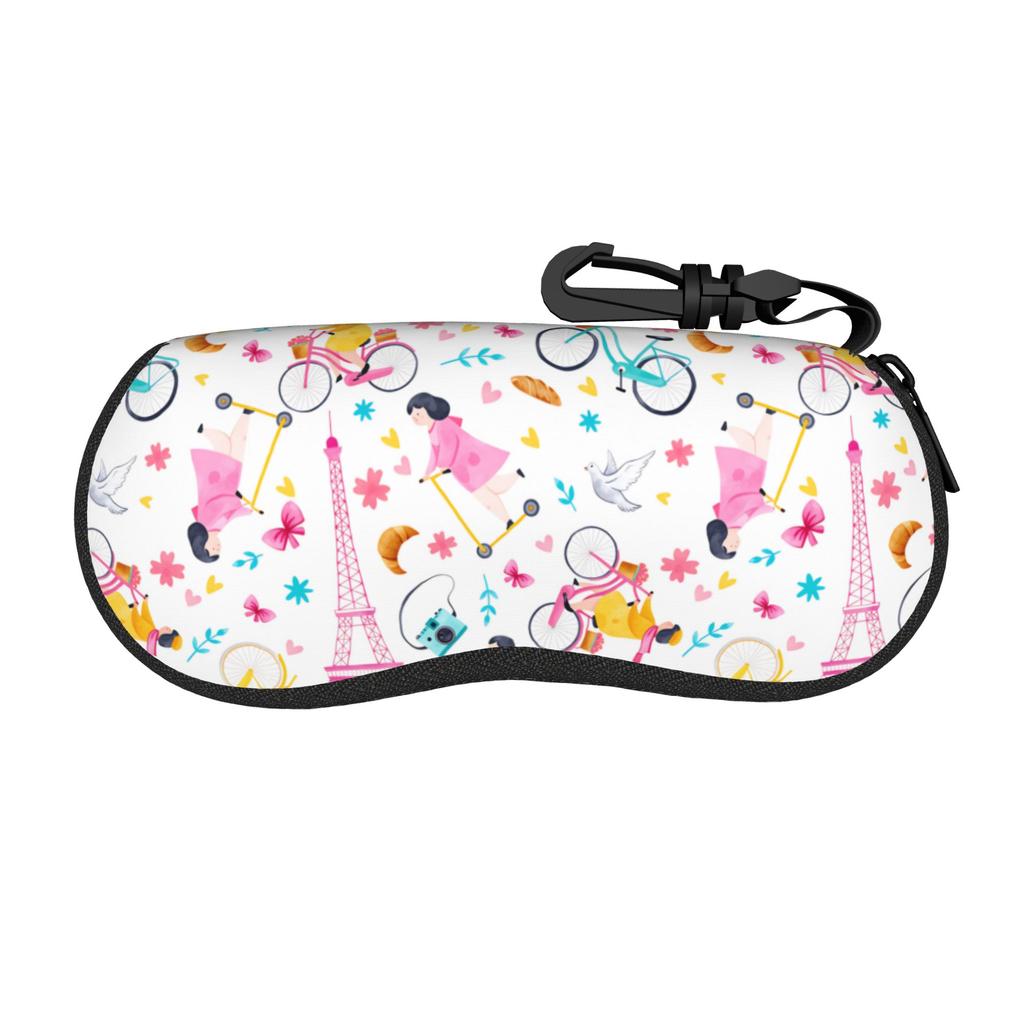 French Paris Glasses Case Male Female Fashion Sunglasses Case Retro Custom Eyewear Accessory Pocket Eyeglass Cases Cover