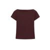 MD Summer New Arrival Women's Clothing American Casual Comfortable Cotton off-Neck Rib Short Sleeve T-shirt Top 6809107