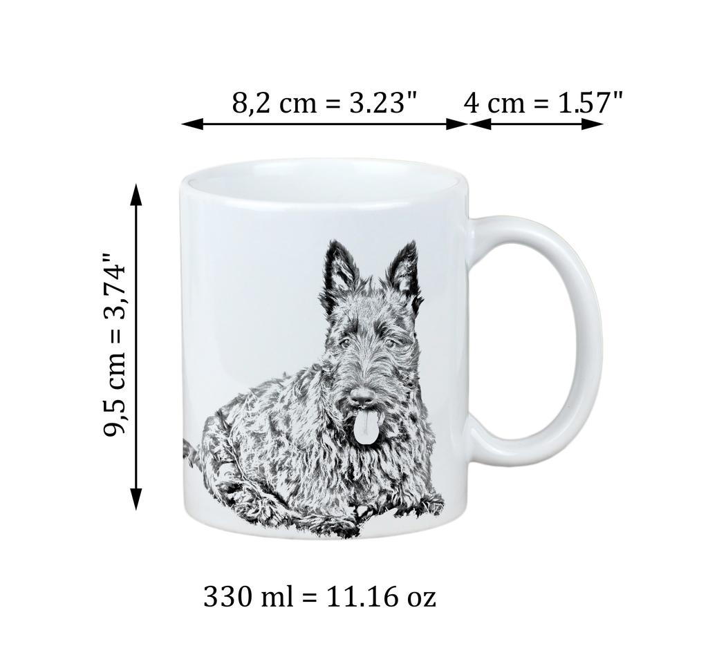 Scottish terrier, Aberdeen Terrier, Scottie, Aberdeenie - cup with a dog, cheerful cup for a dog lover, personalized gift from the Art-Dog brand