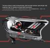 Ford RANGER T7 T8 Everest Headlight Assembly: Mustang Style LED DRL Turn Signal Xenon Light.